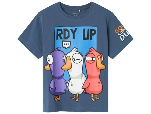 Name It t-shirt bering sea med Goose Goose Duck print